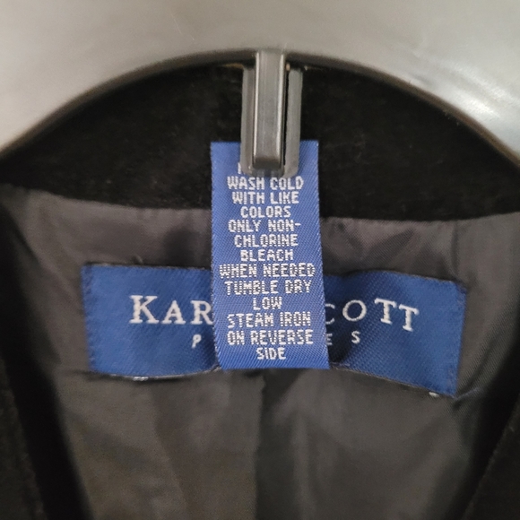 KAREN SCOTT Women's Black Holiday Vest with Snowmen Size PM - Picture 4 of 6